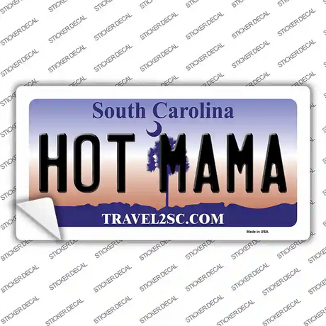 Hot Mama South Carolina Novelty Sticker Decal