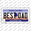 Best Dad South Carolina Novelty Sticker Decal
