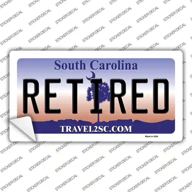 Retired South Carolina Novelty Sticker Decal