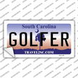 Golfer South Carolina Novelty Sticker Decal