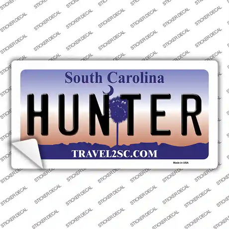 Hunter South Carolina Novelty Sticker Decal