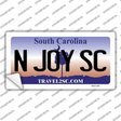 N Joy SC South Carolina Novelty Sticker Decal