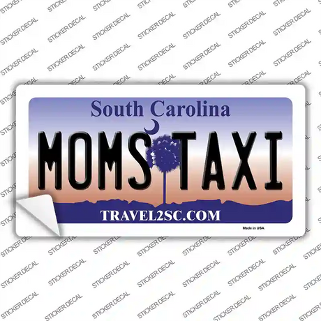 Moms Taxi South Carolina Novelty Sticker Decal