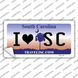 I Love South Carolina Novelty Sticker Decal