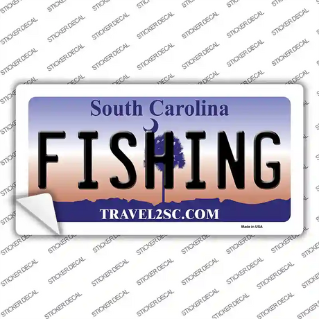 Fishing South Carolina Novelty Sticker Decal