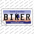 Biker South Carolina Novelty Sticker Decal