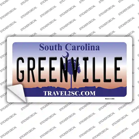 Greenville South Carolina Novelty Sticker Decal