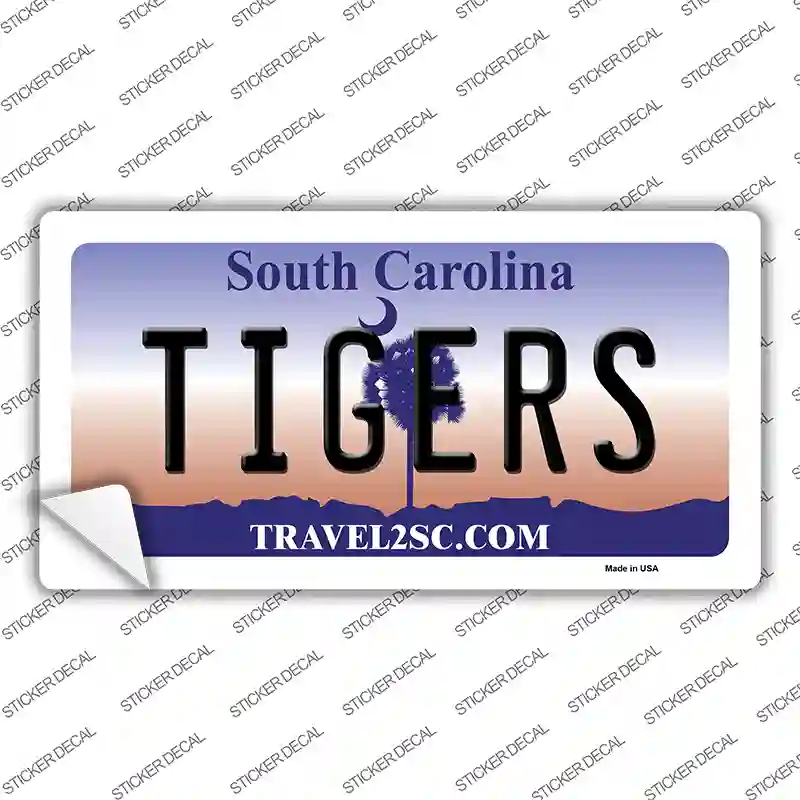 Tigers South Carolina Novelty Sticker Decal