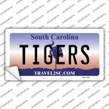 Tigers South Carolina Novelty Sticker Decal