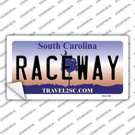 Raceway South Carolina Novelty Sticker Decal
