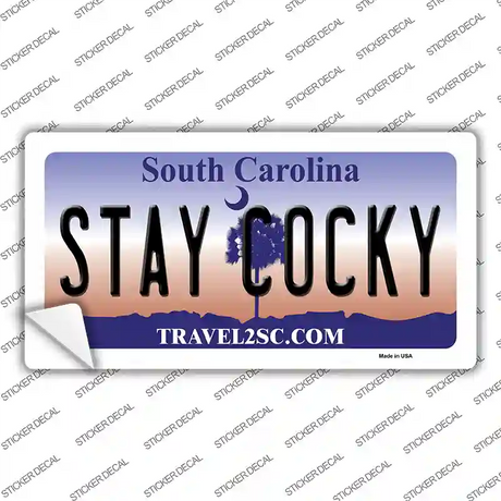 Stay Cocky South Carolina Novelty Sticker Decal