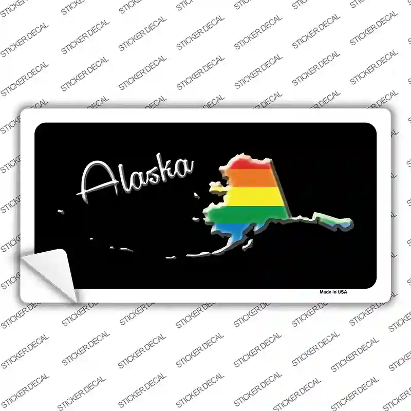 Alaska Rainbow Novelty Sticker Decal