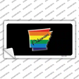 Arkansas Rainbow Novelty Sticker Decal