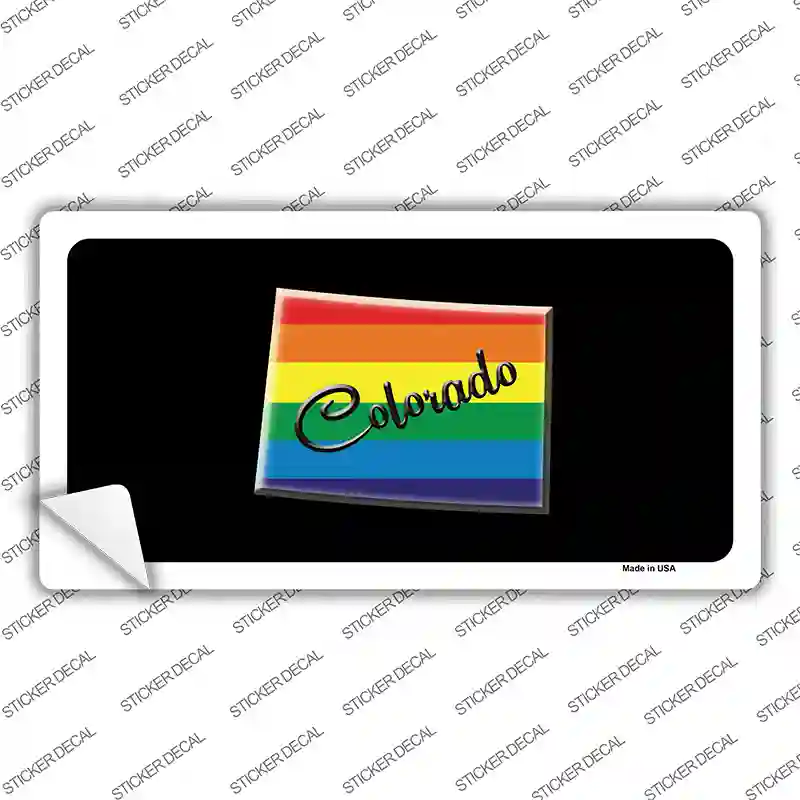 Colorado Rainbow Novelty Sticker Decal