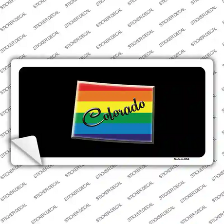 Colorado Rainbow Novelty Sticker Decal