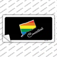 Connecticut Rainbow Novelty Sticker Decal