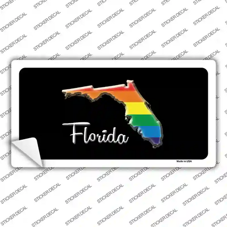 Florida Rainbow Novelty Sticker Decal