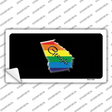 Georgia Rainbow Novelty Sticker Decal