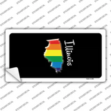 Illinois Rainbow Novelty Sticker Decal