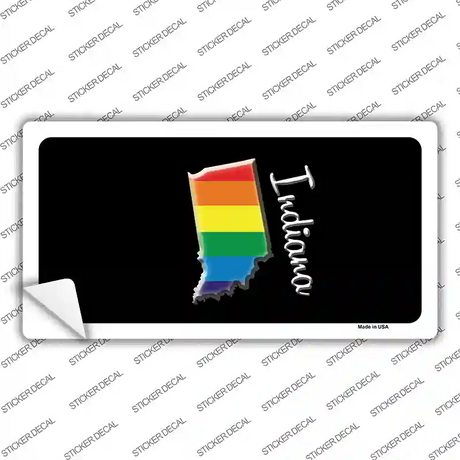 Indiana Rainbow Novelty Sticker Decal