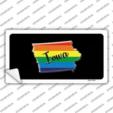 Iowa Rainbow Novelty Sticker Decal