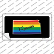 Kansas Rainbow Novelty Sticker Decal