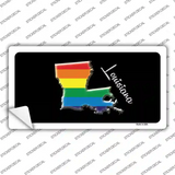 Louisiana Rainbow Novelty Sticker Decal