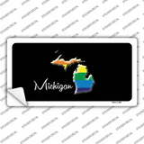Michigan Rainbow Novelty Sticker Decal