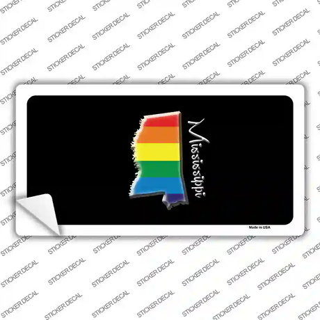 Mississippi Rainbow Novelty Sticker Decal