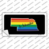 Nebraska Rainbow Novelty Sticker Decal
