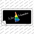 New Hampshire Rainbow Novelty Sticker Decal