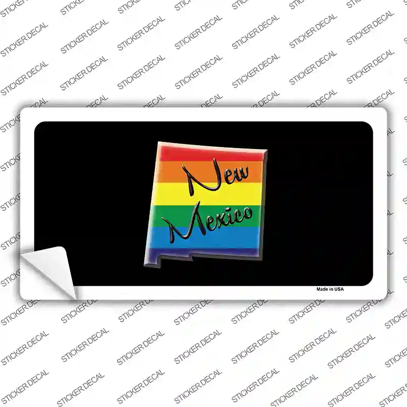 New Mexico Rainbow Novelty Sticker Decal