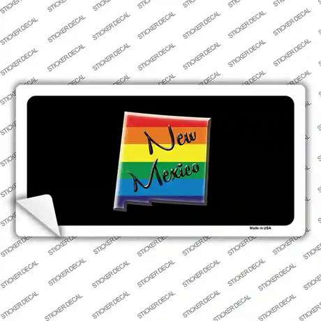 New Mexico Rainbow Novelty Sticker Decal