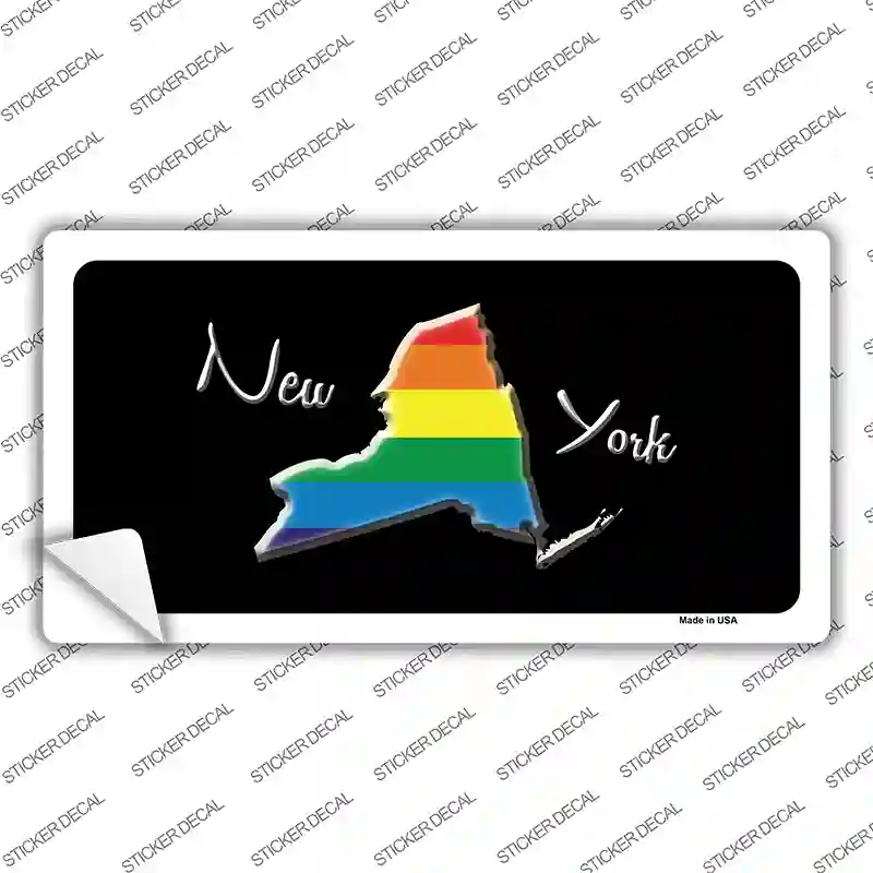 New York Rainbow Novelty Sticker Decal