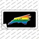North Carolina Rainbow Novelty Sticker Decal