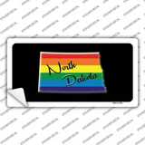 North Dakota Rainbow Novelty Sticker Decal