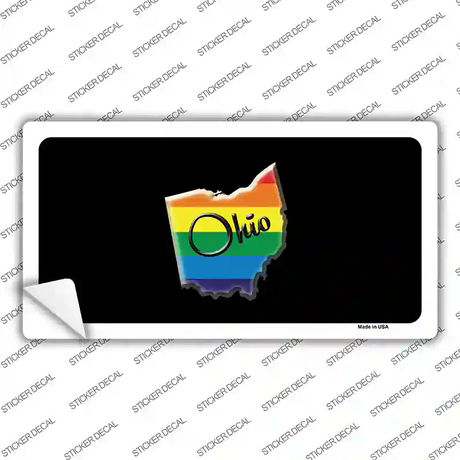 Ohio Rainbow Novelty Sticker Decal