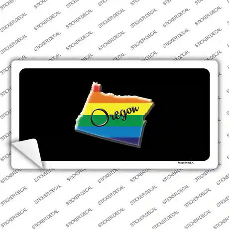 Oregon Rainbow Novelty Sticker Decal