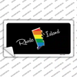 Rhode Island Rainbow Novelty Sticker Decal
