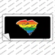 South Carolina Rainbow Novelty Sticker Decal