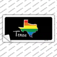 Texas Rainbow Novelty Sticker Decal