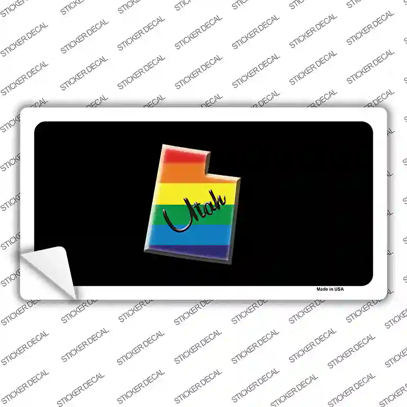 Utah Rainbow Novelty Sticker Decal