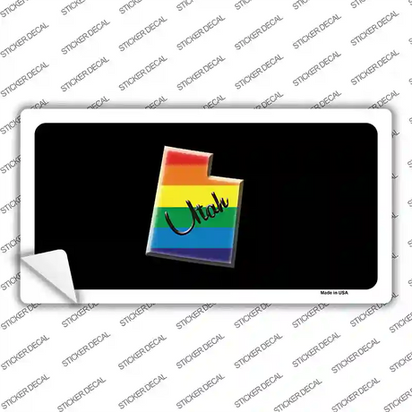 Utah Rainbow Novelty Sticker Decal