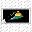 Virginia Rainbow Novelty Sticker Decal