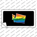 Washington Rainbow Novelty Sticker Decal