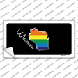 Wisconsin Rainbow Novelty Sticker Decal