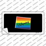 Wyoming Rainbow Novelty Sticker Decal
