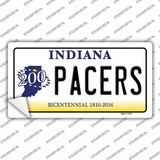 Pacers Indiana Novelty Sticker Decal