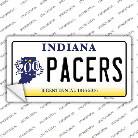 Pacers Indiana Novelty Sticker Decal