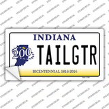 Tailgtr Indiana Background Novelty Sticker Decal